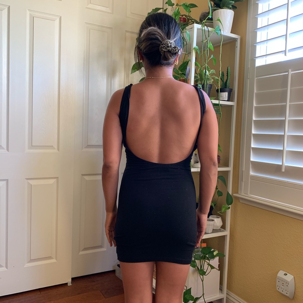 Low back bodycon dress